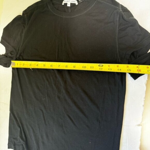 Helmut Lang Cashmere Cotton Cuff Crew Neck Knit Top T Shirt Minimalist Soft M - Picture 12 of 13